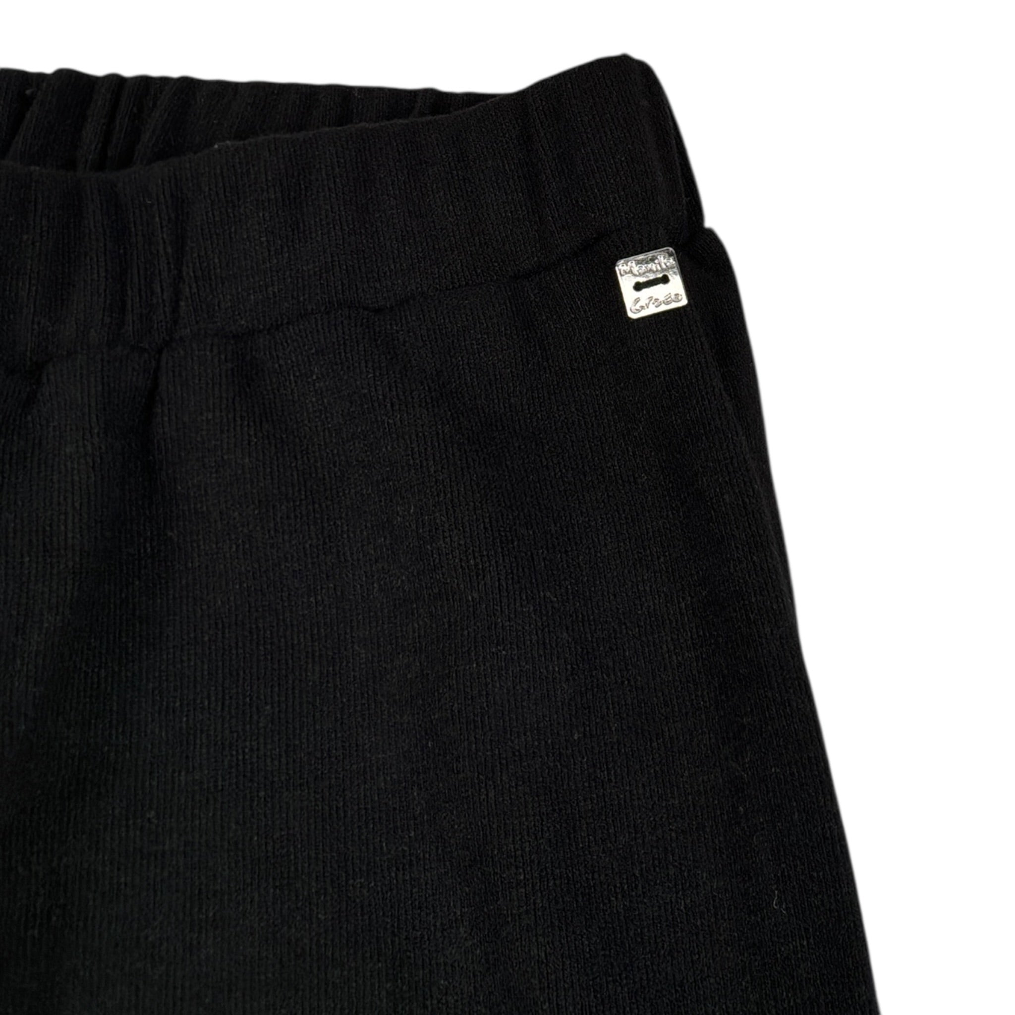 Manila Grace Pantalone tinta unita Modello Palazzo Nero per Bambina MFJF24P137 NERO MANILA GRACE 