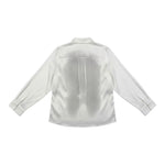 Manila Grace Camicia tinta unita con Colletto Bianco per Bambina MFJF24S056 BIANCO MANILA GRACE 