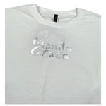 Manila Grace Shirt Girocollo tinta unita con Logo Bianco per Bambina MFJF24T054 BIANCO MANILA GRACE 