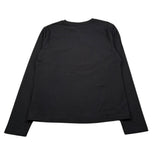 Manila Grace Shirt Girocollo tinta unita con Stampa Nero per Bambina MFJF24T055 NERO MANILA GRACE 