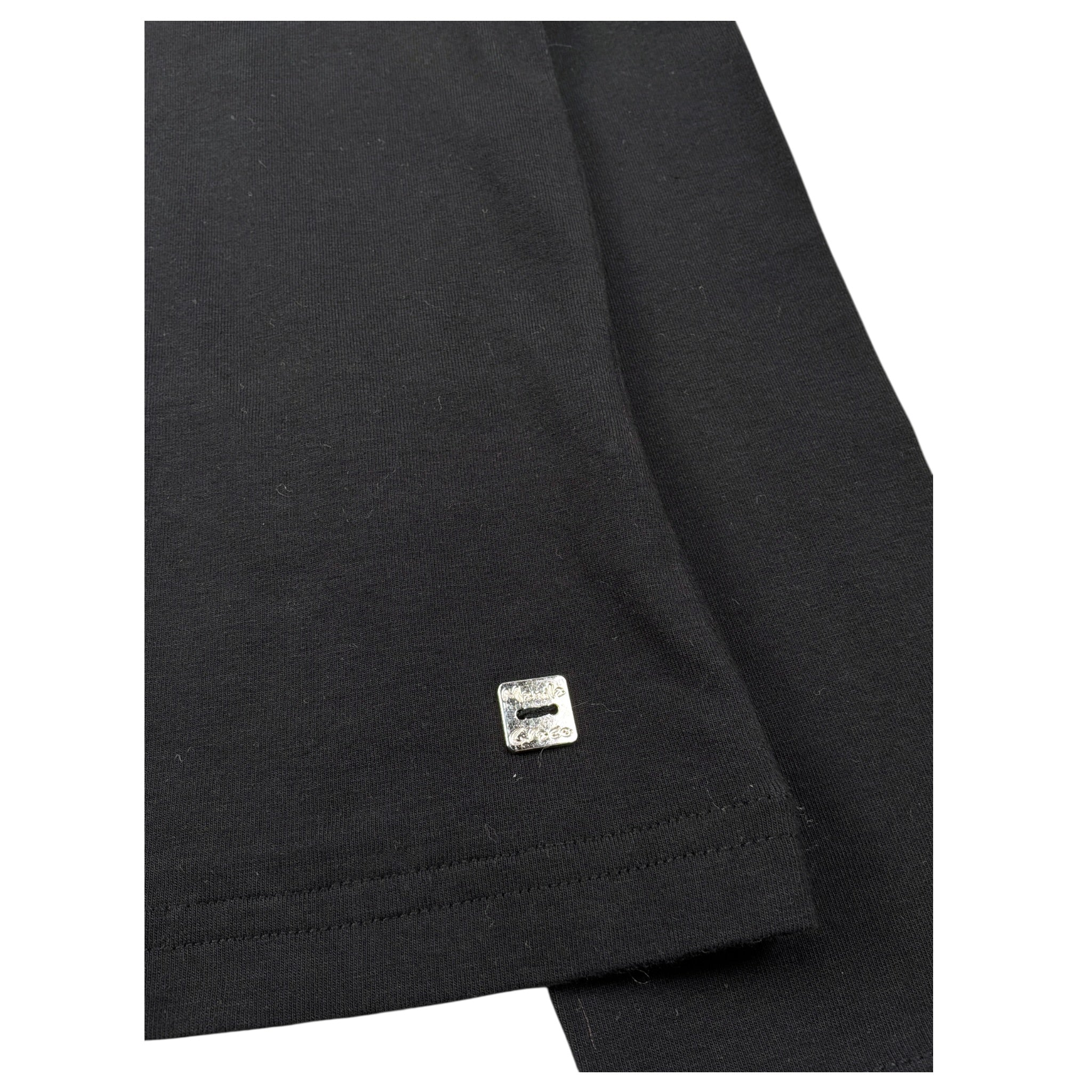 Manila Grace Shirt Girocollo tinta unita con Stampa Nero per Bambina MFJF24T055 NERO MANILA GRACE 