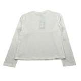 Manila Grace Shirt Girocollo tinta unita con Stampa Bianco per Bambina MFJF24T094 BIANCO MANILA GRACE 