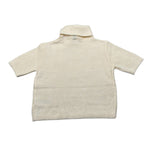 Manila Grace Maglia Mezza Manica tinta unita con Colo Alto Panna per Bambina MFJF4M185 PANNA MANILA GRACE 