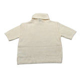 Manila Grace Maglia Mezza Manica tinta unita con Colo Alto Panna per Bambina MFJF4M185 PANNA MANILA GRACE 