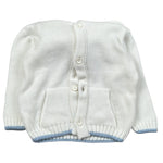 Manuel & Frank Cardigan tinta unita con Cappuccio Bianco per Neonato CARD BIANCO MANUEL & FRANK 
