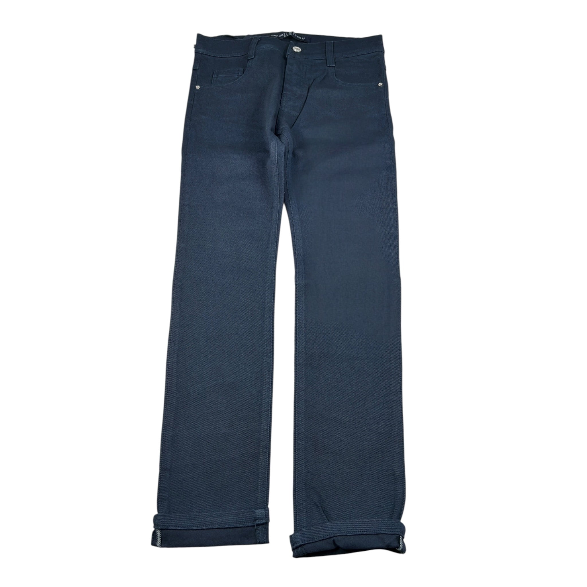 Manuel & Frank Pantalone tinta unita con Girovita Regolabile Blu per Bambino MF1104R BLU MANUEL & FRANK 