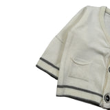 Manuel & Frank Cardigan Tint Unita con Bottoni Panna per Neonato MF4221I PANNA MANUEL & FRANK 