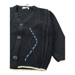 Manuel & Frank Cardigan tinta unita con Ricami Blu per Neonato MF4271I BLU MANUEL & FRANK 