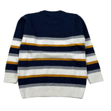 Manuel & Frank Maglia Tricolore Girocollo con Fantasia A Righe Blu per Bambino MF4321B BLU MANUEL & FRANK 