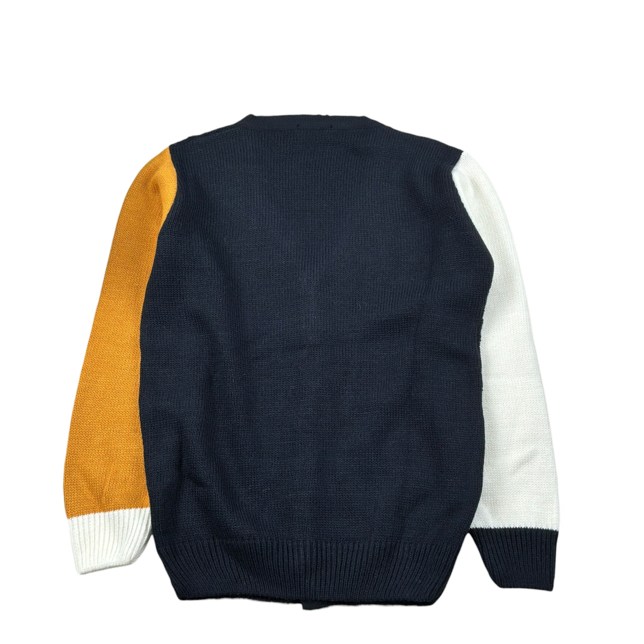 Manuel & Frank Cardigan tinta unita con Maniche In Contrasto Blu per Bambino MF4371R BLU MANUEL & FRANK 