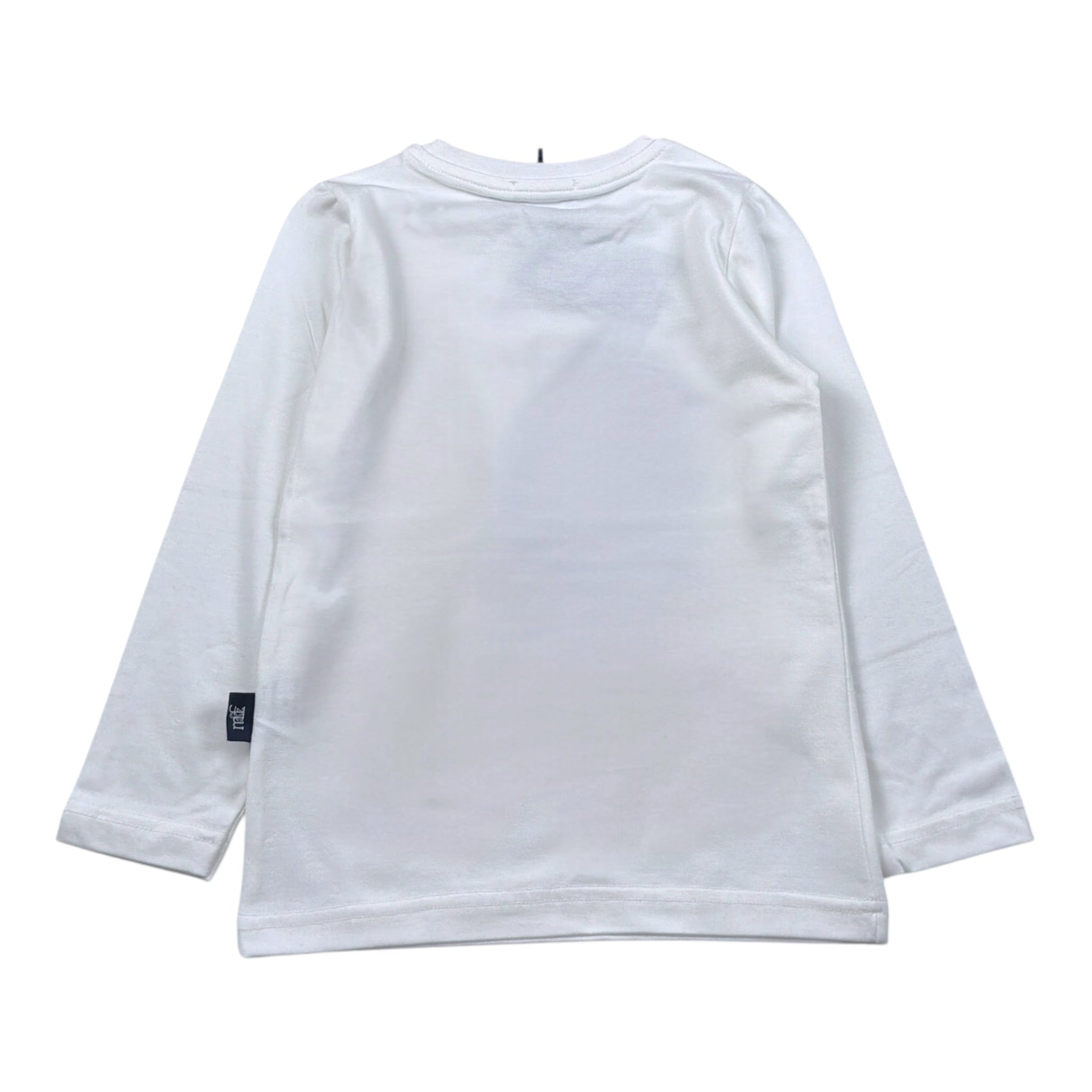 Manuel & Frank Shirt tinta unita Girocollo con Stampa Bianco per Bambino MF7356B BIANCO MANUEL & FRANK 