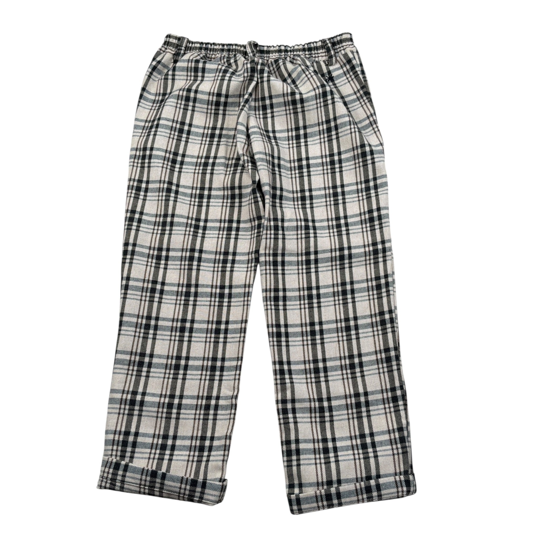 Manuel Ritz Pantalone tinta unita con Elastico In Vita E Fantasia A Quadri Beige per Bambino MR2834 BEIGE MANUEL RITZ 