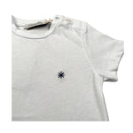 Manuel Ritz T-Shirt Girocollo tinta unita con Logo Bianco per Neonato MR3120 BIANCO MANUEL RITZ 