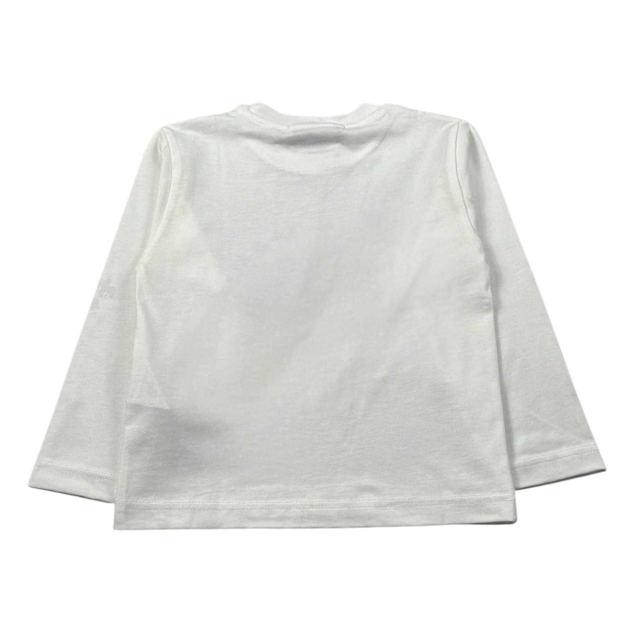 Manuel Ritz Shirt Girocollo tinta unita con Logo Panna per Bambino MR3176J PANNA MANUEL RITZ 