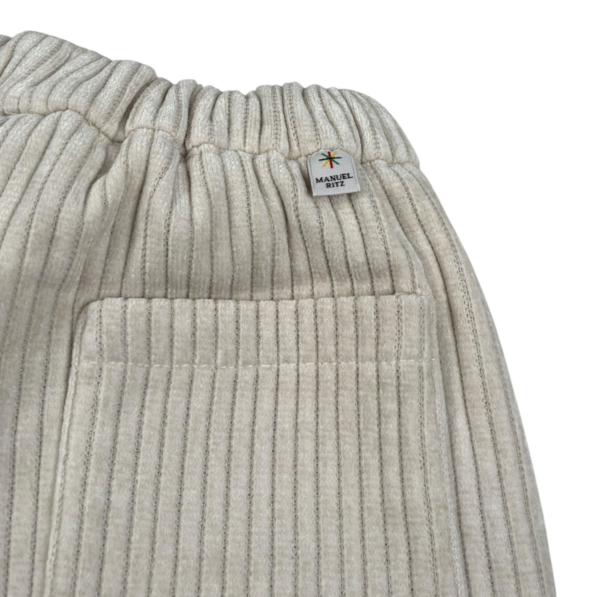 Manuel Ritz Pantalone tinta unita con Elastico In Vita Crema per Neonato MR3178N CREMA MANUEL RITZ 