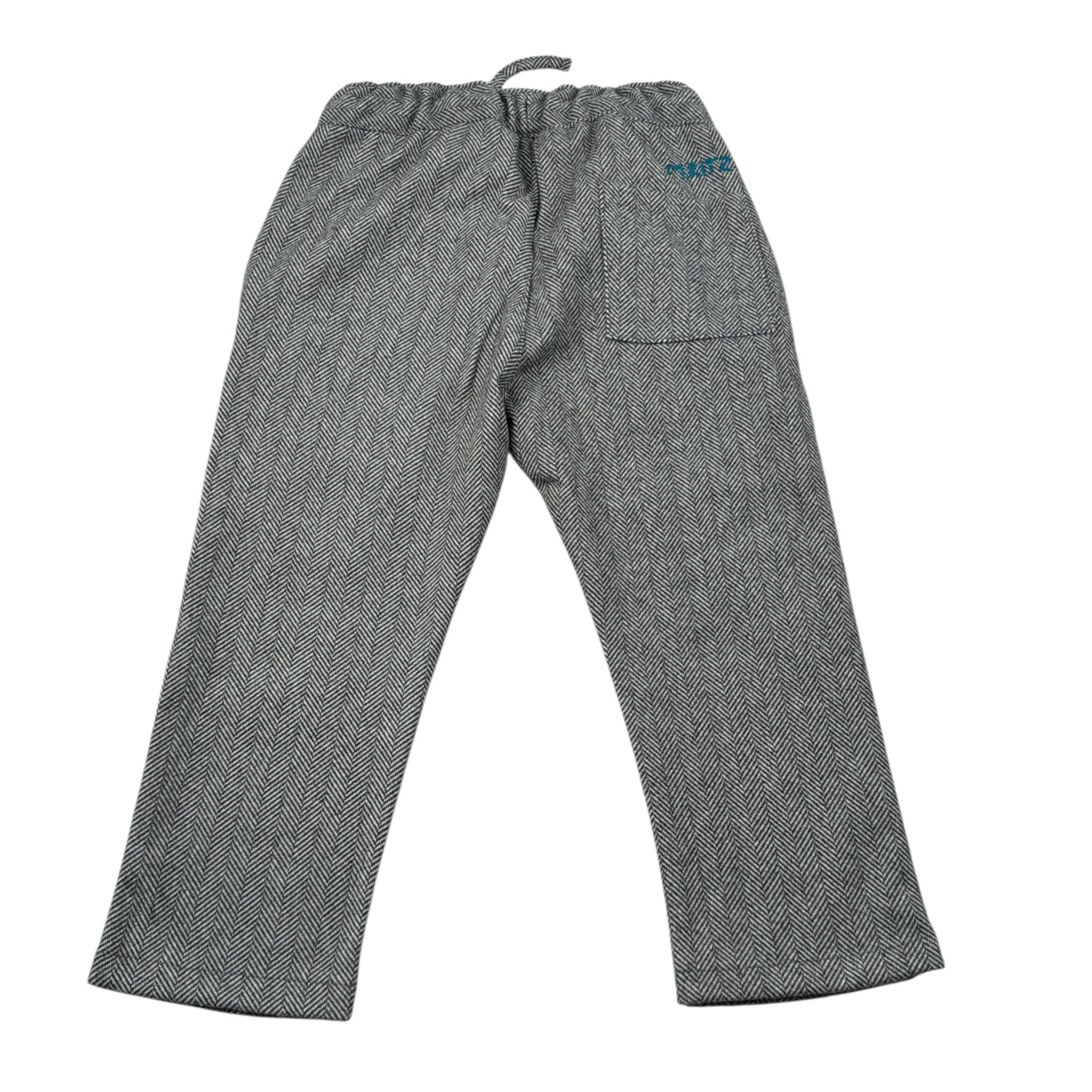 Manuel Ritz Pantalone tinta unita con Elastico In Vita Grigio per Bambino MR3185X GRIGIO MANUEL RITZ 