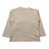 Manuel Ritz Shirt Girocollo tinta unita con Logo Beige per Bambino MR3232 BEIGE MANUEL RITZ 
