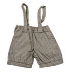 Manuell & Frank Bermuda Stampa Fantasia con Bretelle Beige per Neonato MF2296I BEIGE MANUELL & FRANK 