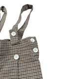Manuell & Frank Bermuda Stampa Fantasia con Bretelle Beige per Neonato MF2296I BEIGE MANUELL & FRANK 
