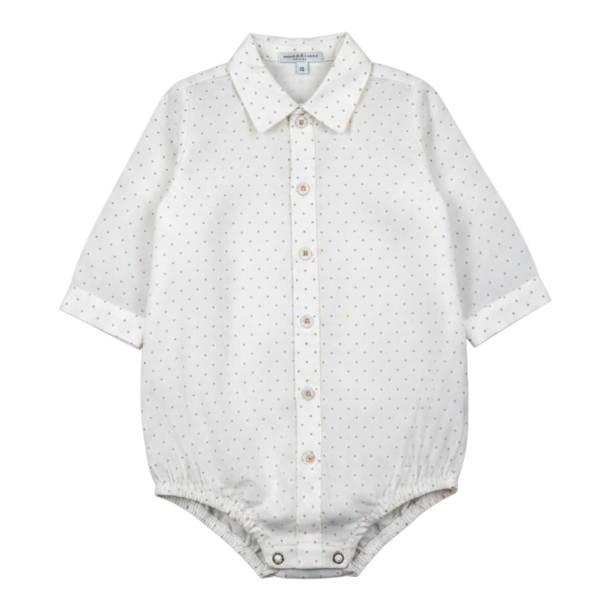Manuell & Frank Body Camicia Manica Lunga tinta unita Panna per Neonato MF3297I PANNA MANUELL & FRANK 