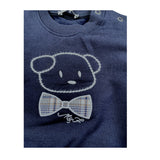 Manuell & Frank Felpa Chiusa Girocollo tinta unita Blu per Bambino MF8061IX BLU MANUELL & FRANK 