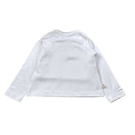 Mapero' Shirt tinta unita con Stampa Bianco per Bambina M32152 BIANCO MAPERO' 