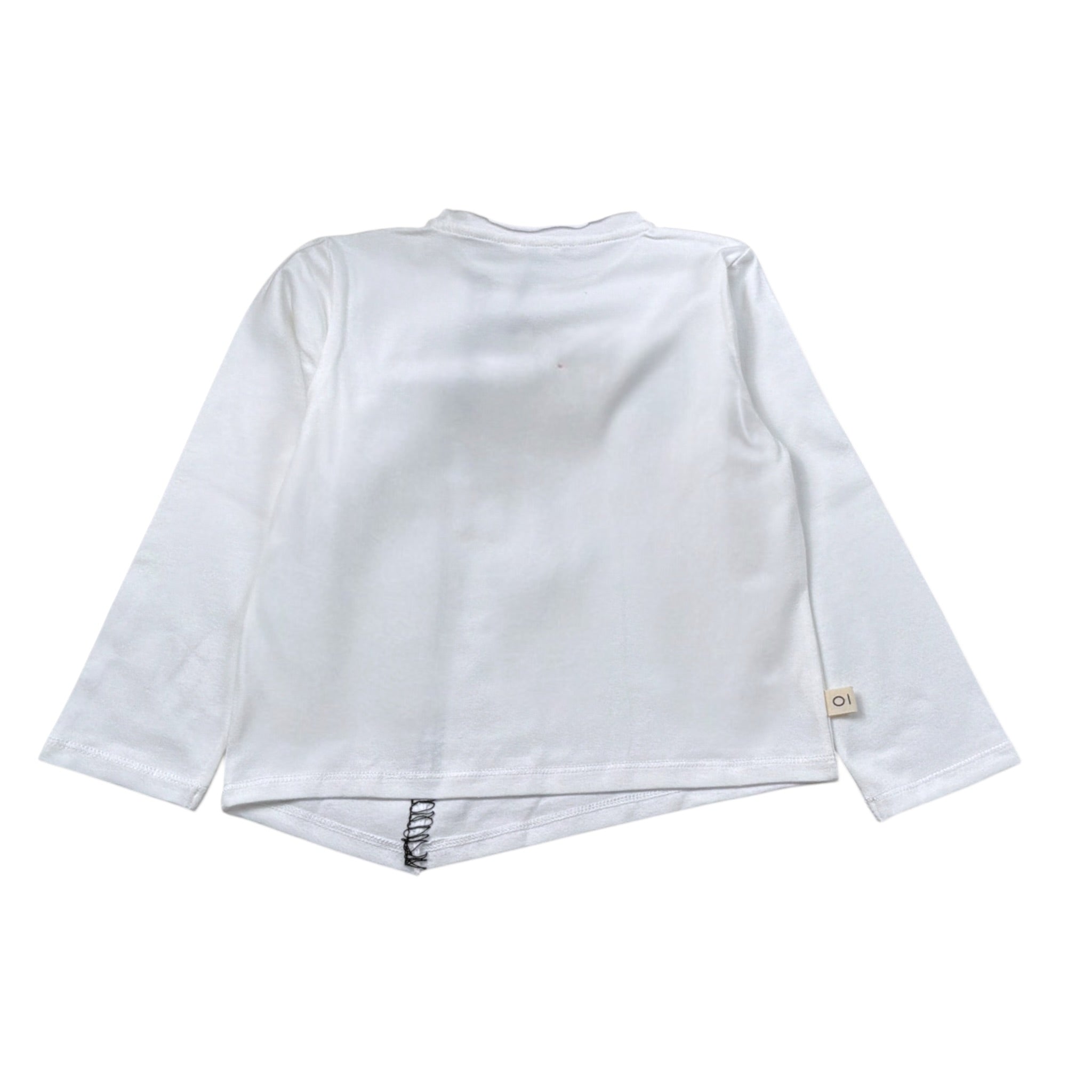 Mapero' Shirt tinta unita con Stampa Bianco per Bambino M32173 BIANCO MAPERO' 