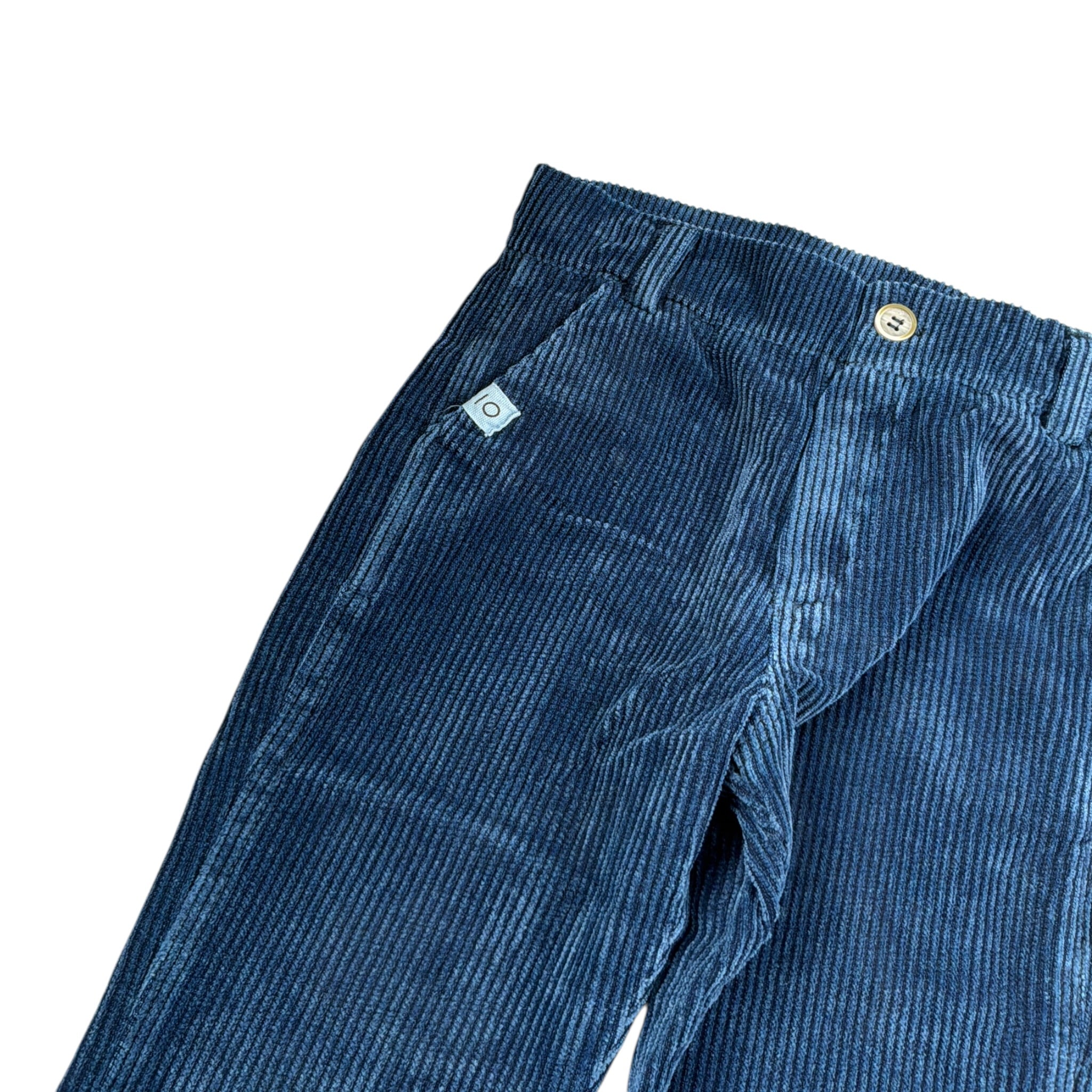 Mapero' Pantalone tinta unita con Girovita Regolabile Blu per Neonato M32273N BLU MAPERO' 