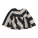 Mapero' Maglia Bicolore con Fantasia A Righe Grigio per Bambina M32311J GRIGIO MAPERO' 