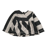 Mapero' Maglia Bicolore con Fantasia A Righe Grigio per Bambina M32311J GRIGIO MAPERO' 