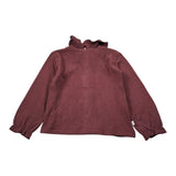 Mapero' Maglia tinta unita con Colletto E Bottoni Bordeaux per Bambina M32321 BORDEUAX MAPERO' 