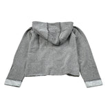 Mapero' Maglia tinta unita con Zip E Cappuccio Grigio per Bambina M32323 GRIGIO MAPERO' 