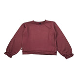 Mapero' Felpa tinta unita Girocollo Bordeaux per Bambina M32327 BORDEAUX MAPERO' 