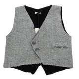 Mapero' Gilet tinta unita con Bottoni Grigio per Neonato M32352N GRIGIO MAPERO' 