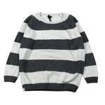 Mapero' Maglia Bicolore con Fantasia A Righe Bianco/Grigio per Bambino M32358 BIANCO/GRIGIO MAPERO' 