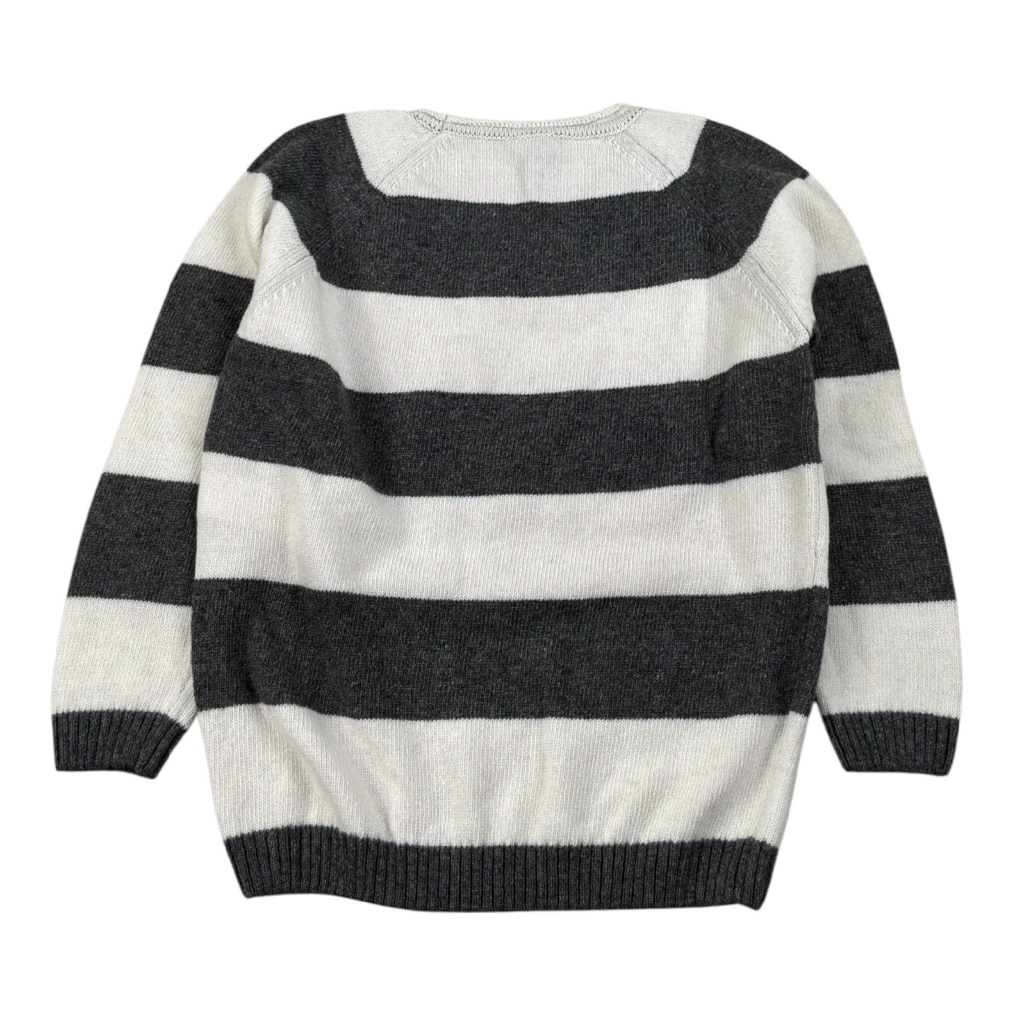 Mapero' Maglia Bicolore con Fantasia A Righe Bianco/Grigio per Bambino M32358 BIANCO/GRIGIO MAPERO' 