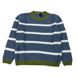 Mapero' Maglia Bicolore con Fantasia A Righe Blu per Neonato M32366N BLU MAPERO' 