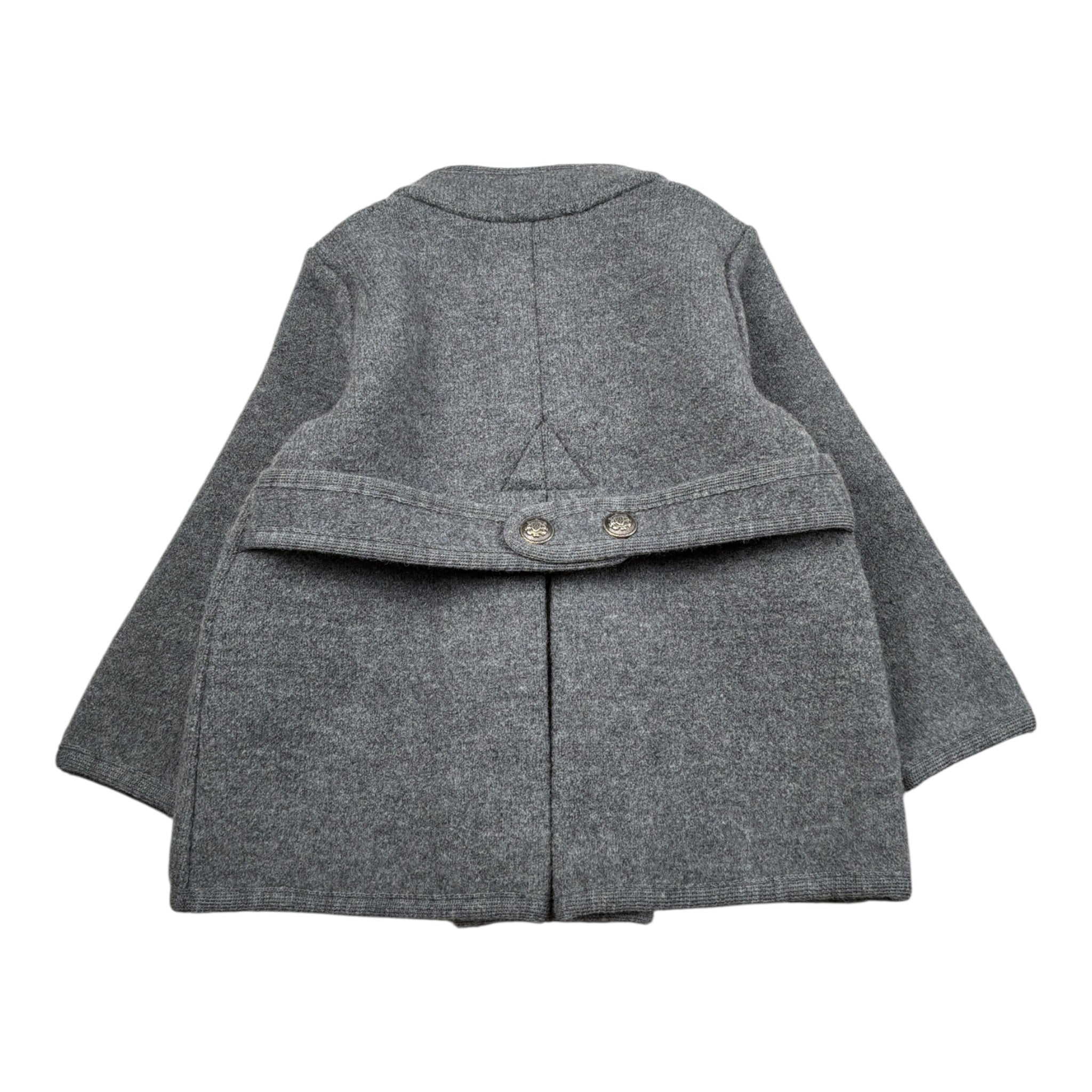 Marae Kids Cappotto tinta unita con Bottoni Grigio per Bambina 3386 GRIGIO MARAE KIDS 