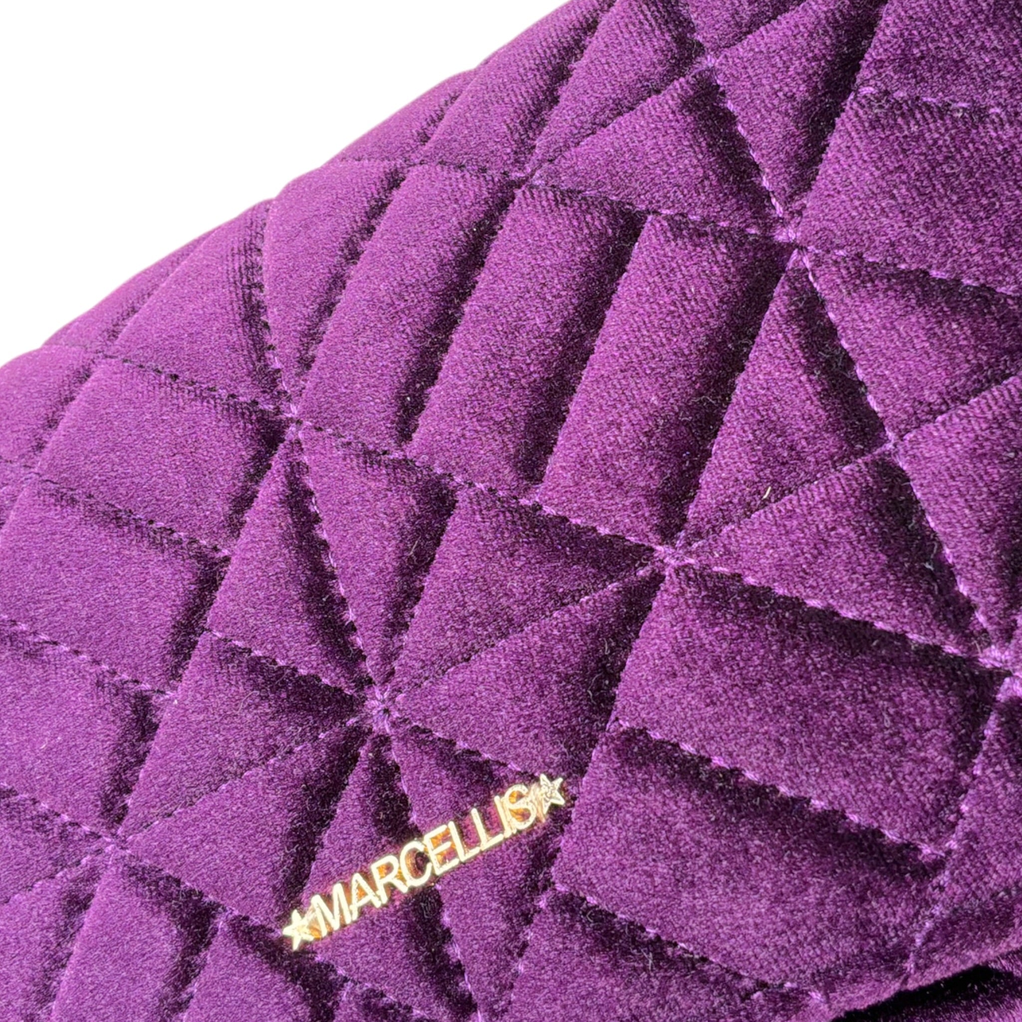 Marc Ellis Borsa tinta unita In Velluto Viola per Bambina JMAC00934 VIOLA MARC ELLIS 