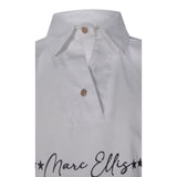 Marc Ellis Camicia tinta unita con Stampa Bianco per Bambina JMJSH00242 BIANCO MARC ELLIS 
