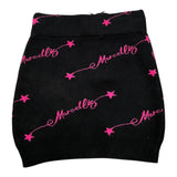 Marc Ellis Gonna tinta unita In Maglia con Logo Nero per Bambina JMJSK00173 NERO MARC ELLIS 