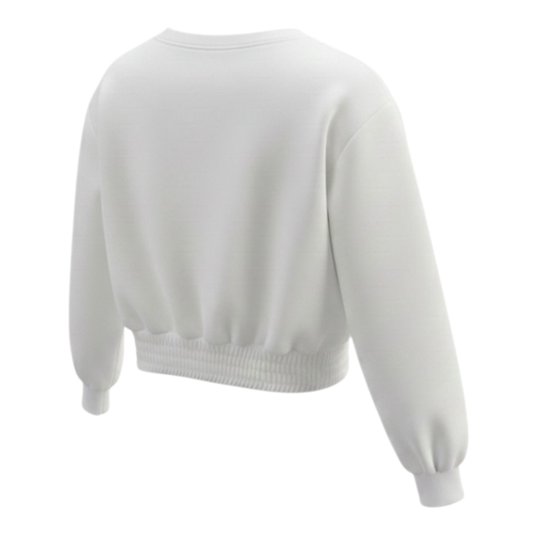 Marc Ellis Felpa tinta unita con Logo Bianco per Bambina JMJST00239 BIANCO MARC ELLIS 