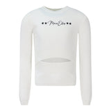 Marc Ellis Maglia Girocollo tinta unita con Stampe Bianco per Bambina JMJSW01913 BIANCO MARC ELLIS 