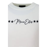 Marc Ellis Maglia Girocollo tinta unita con Stampe Bianco per Bambina JMJSW01913 BIANCO MARC ELLIS 