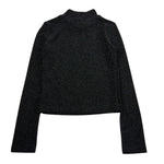 Marc Ellis Maglia Mezzo Collo tinta unita Nero per Bambina JMJTS00201 NERO MARC ELLIS 