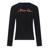 Marc Ellis Shirt tinta unita con Stampa Nero per Bambina JMJTS00281 NERO MARC ELLIS 