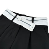 Marc Ellis Pantalone tinta unita Modello A Palazzo Nero per Bambina JNJPT02330 NERO MARC ELLIS 