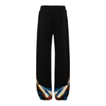Marcelo Burlon Pantalone Tuta tinta unita con Logo Nero per Bambino F5CMJBFP065 NERO MARCELO BURLON 