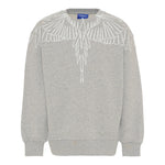 Marcelo Burlon Felpa Chiusa Girocollo tinta unita Grigio per Bambino F5CMJBSW071 GRIGIO MARCELO BURLON 