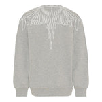Marcelo Burlon Felpa Chiusa Girocollo tinta unita Grigio per Bambino F5CMJBSW071 GRIGIO MARCELO BURLON 
